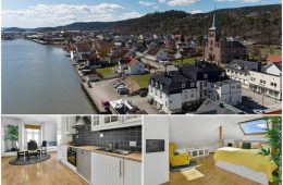 Svelvik sentrum – Nyt det gode livet på bryggekanten, i en særpreget og meget attraktiv 2-roms selveierleilighet, med innredet loft og sjønær beliggenhet. Sentralt beliggende med nærhet til servicetilbud og butikker! Lave felleskostnader!