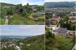 Krokstadelva/Drammen – Tomt med fantastisk utsikt og gode solforhold. Vann, avløp og strøm ved tomtegrensen!