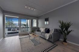 Tranby/Lier Lekker 2-roms med stor vestvendt innglasset balkong – Gode sol/utsiktsforhold – Garasjeplass – Oppvarming/varmtvann inkl.