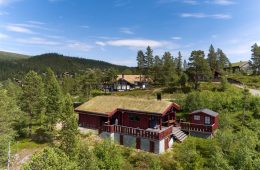 Norefjell Vest/Solsetra – Hytte fra 2007 med innlagt strøm og vann – Solrikt – Utsikt – Stor tomt – Kjørevei helt frem!