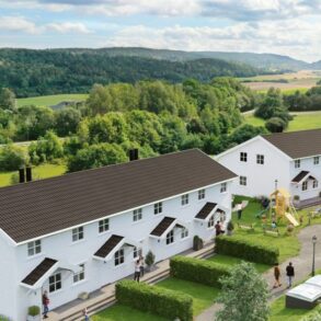 Sande/Skoger/Nær Drammen 8 av 8 solgt – Moderne rekkehus – 150 m2 – 5 sov – Stor hage – Carport – Sol – Familievennlig!